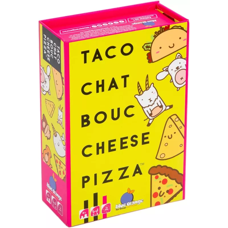 Boite officielle du jeu de cartes Taco Chat Bouc Cheese Pizza Blue Orange 3664824001000 neuf scelle