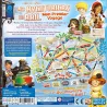 Verso de la boite du jeu Les Aventuriers du Rail Mon Premier Voyage illustrant le materiel et le code barre EAN