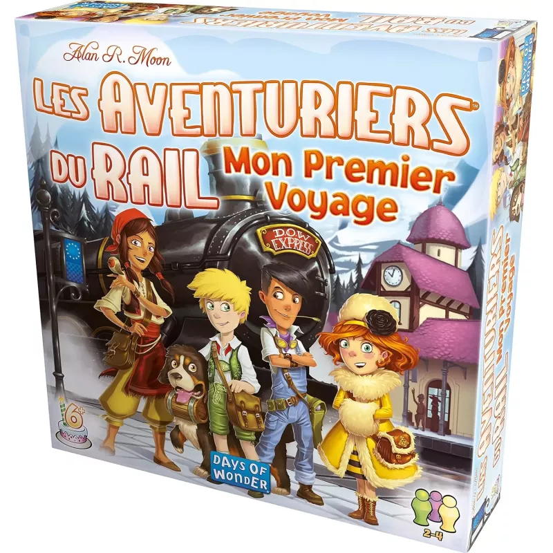 Boite officielle du jeu de societe Les Aventuriers du Rail Mon Premier Voyage Days of Wonder 824968202272 neuf scelle