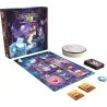 Vue d ensemble du plateau manoir du tambourin en bois et des cartes du jeu Mysterium Kids