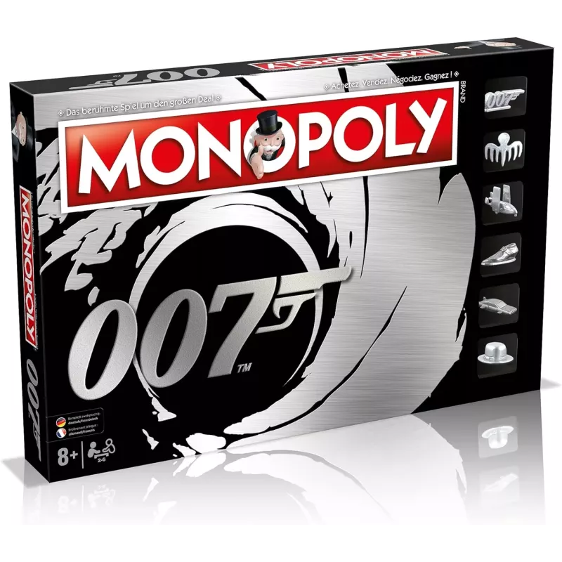 Boite officielle du jeu de societe Monopoly Edition James Bond 007 Winning Moves 3700126909429 neuf scelle