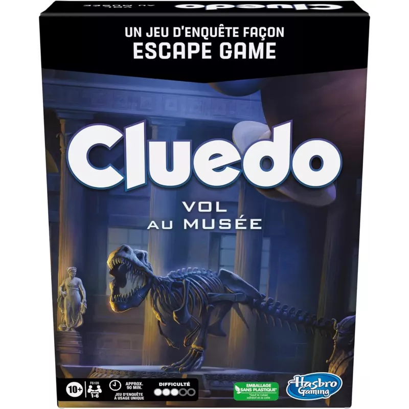 Boite officielle du jeu de societe Cluedo Vol au Musee Hasbro 5010994149659 neuf scelle