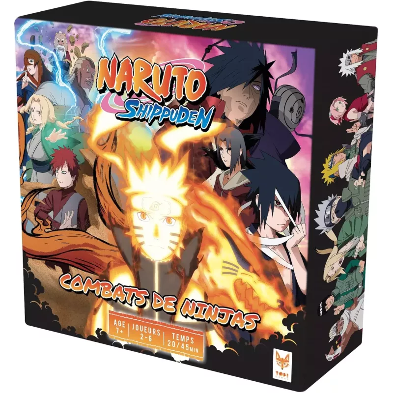 Boite officielle du jeu de societe Naruto Shippuden Combats de Ninjas Topi Games 3760089890714 neuf scelle