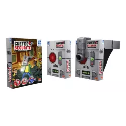 Verso de la boite du jeu Chef de Securite Gigamic illustrant le concept et le code barre EAN