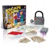 Vue d ensemble du matériel de jeu et des cartes d enigmes du jeu Escape Game Dujardin