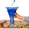 Gros plan sur le module motorise de la tornade et les pions du jeu Neuf Tornado Force IMC Toys