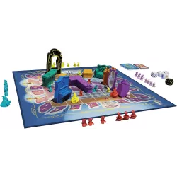 Vue d ensemble du plateau 3D du mobilier et des figurines fantomes du jeu Pas VU Pas Pris