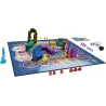Vue d ensemble du plateau 3D du mobilier et des figurines fantomes du jeu Pas VU Pas Pris