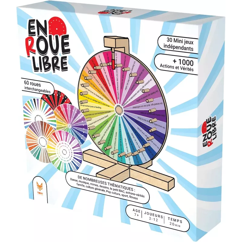 Boite officielle du jeu de societe En Roue Libre Topi Games 3760089891797 neuf scelle