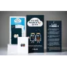 Vue d ensemble des cartes bleues questions et cartes blanches reponses du jeu Blanc Manger Coco