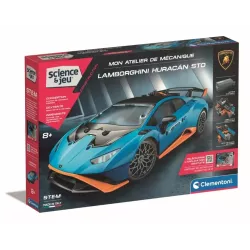 Boite officielle du coffret Clementoni Mon Atelier de Mecanique Lamborghini Huracan STO 52677 neuf scelle