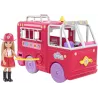 Vue d ensemble du camion de pompiers de Chelsea ouvert deployant l espace de jeu et les accessoires