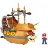 Vue d ensemble du Bateau Volant de Bowser Jakks Pacific avec hélices rotatives et canons