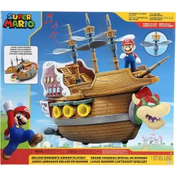 Boite officielle du playset Le Bateau Volant de Bowser Super Mario Jakks Pacific 404298 neuf scelle